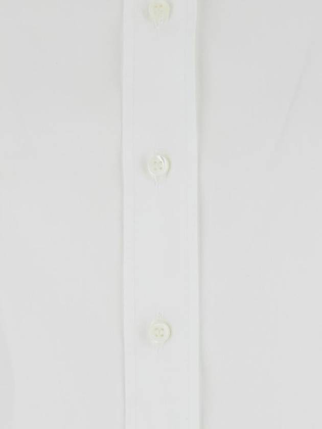 White Shirt With Pointed Collar In Cotton Blend Woman - BRUNELLO CUCINELLI - BALAAN 3