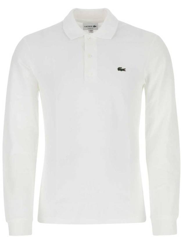 Classic Fit Long Sleeve PK Shirt White - LACOSTE - BALAAN 2