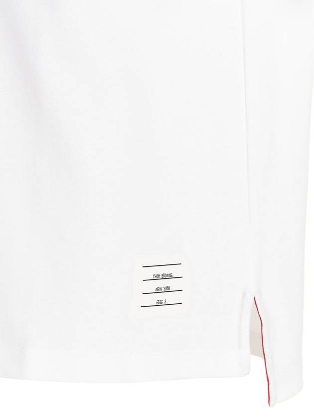 Cotton Oversized Pocket Short Sleeve T-Shirt White - THOM BROWNE - BALAAN 5