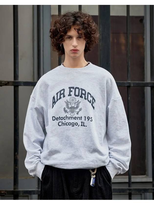 Air Force Sweatshirt Ash Grey - FLUKE - BALAAN 3