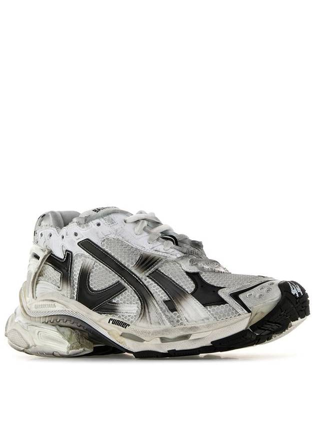 Runner Gradient Low Top Sneakers White Black - BALENCIAGA - BALAAN 3