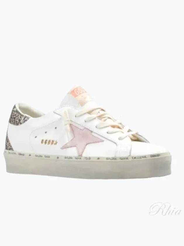 High Pink Star Glitter Low Top Sneakers White - GOLDEN GOOSE - BALAAN 2