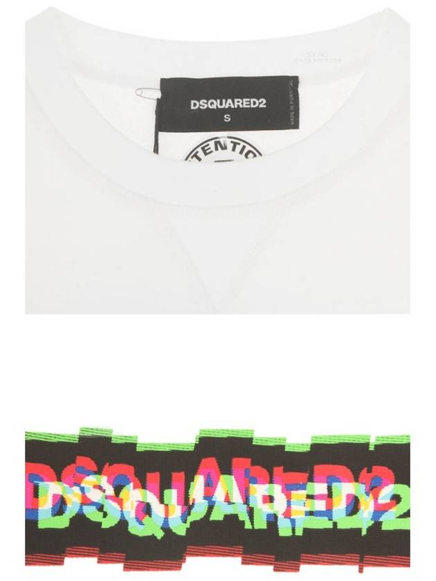 19FW 75GU0211 S25305 100 Multicolor Logo Printing Sweatshirt White Women’s Sweatshirt TR - DSQUARED2 - BALAAN 6