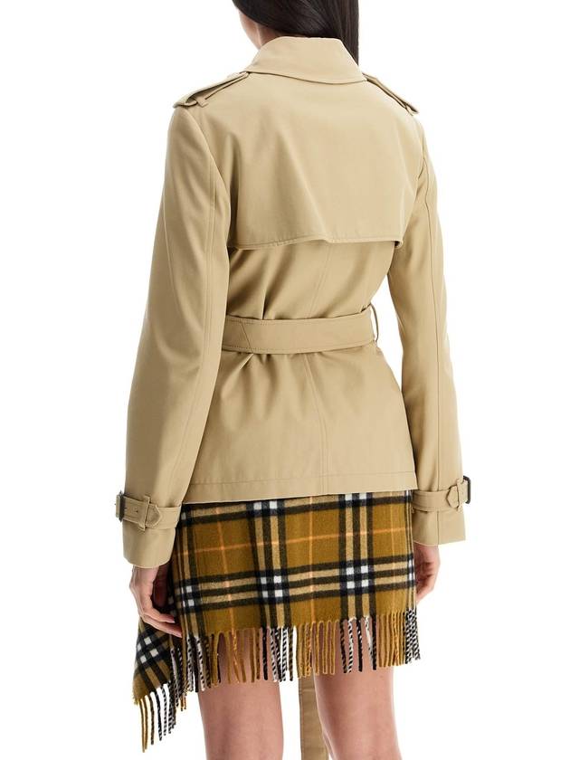 short trench coat with belt - BURBERRY - BALAAN 3