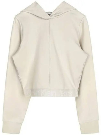 Eggshell Logo Banding Hoodie Beige - CALVIN KLEIN - BALAAN 2