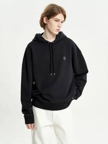 Men s bold fox head patch oversized boxy fit hooded sweatshirt hoodie black domestic product GM0023072772484 - MAISON KITSUNE - BALAAN 1