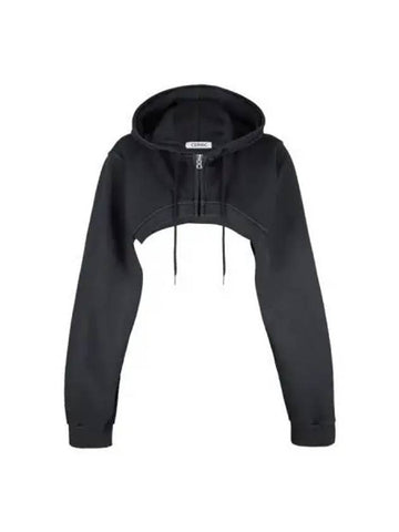 Bolero hoodie zip up charcoal - CERRIC - BALAAN 1