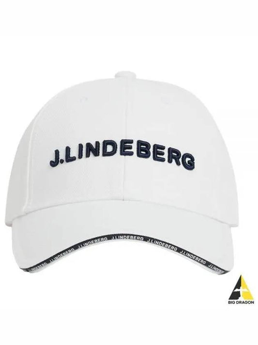 Harry Embroidered 3D Logo Ball Cap White - J.LINDEBERG - BALAAN 2