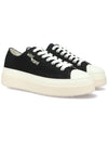 Austin Logo Print Platform Low Top Sneakers Black - ISABEL MARANT - BALAAN 4