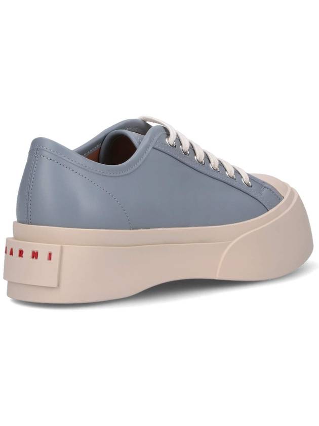 Pablo leather lace-up low-top sneakers gray - MARNI - BALAAN 5