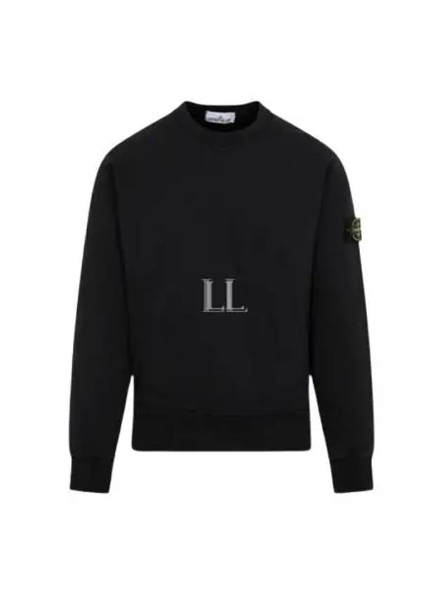 Raw Hand Cotton Crewneck Knit Top Black - STONE ISLAND - BALAAN 2