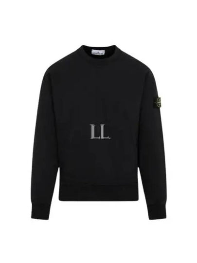 Raw Hand Cotton Crewneck Knit Top Black - STONE ISLAND - BALAAN 2