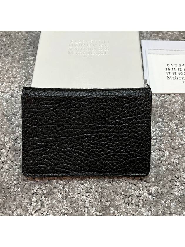 Bovine Leather Card Wallet Black - MAISON MARGIELA - BALAAN 4