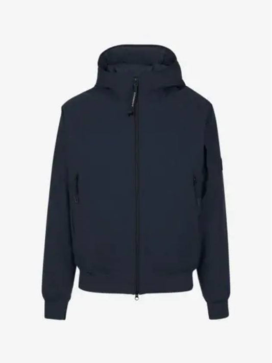 Pro-Tech Ribbed Hooded Jacket Navy - CP COMPANY - BALAAN 2