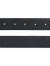 Silver Hardware T Logo Reversible Leather Belt Dark Navy - TOM FORD - BALAAN 5