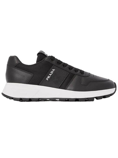 Prax01 Low Top Sneakers Black - PRADA - BALAAN 1