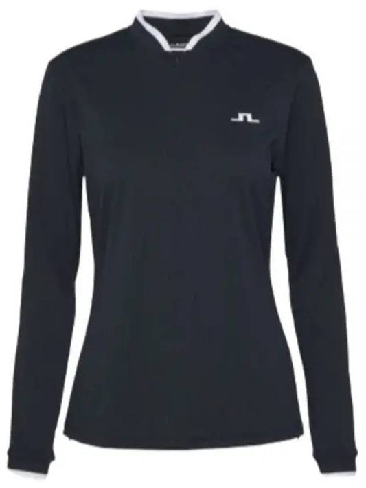 Leonora Mid Layer Long Sleeve T-Shirt Black - J.LINDEBERG - BALAAN 2