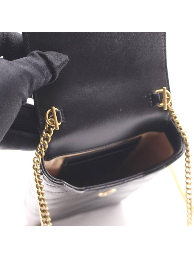 Marmont Matelasse Chain Mini Bag Black - GUCCI - BALAAN 5