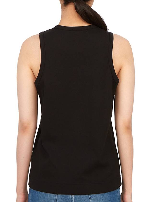 Logo Print Sleeveless Black - MONCLER - BALAAN 5