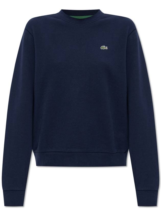 Essential Crew Neck Relaxed Fit Sweatshirt Navy - LACOSTE - BALAAN 1