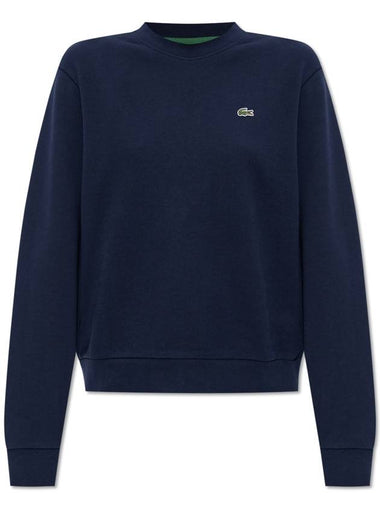 Essential Crew Neck Relaxed Fit Sweatshirt Navy - LACOSTE - BALAAN 1