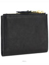 Logo Detail Napa Leather Half Wallet Black - MIU MIU - BALAAN 4