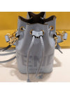 Roma Mon Tresor Leather Small Bucket Bag Light Blue - FENDI - BALAAN 4