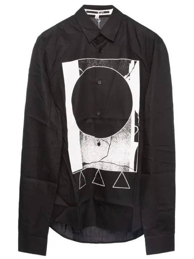 Men s McCue Printing Shirt Black 308597 RJP27 1000 - ALEXANDER MCQUEEN - BALAAN 1