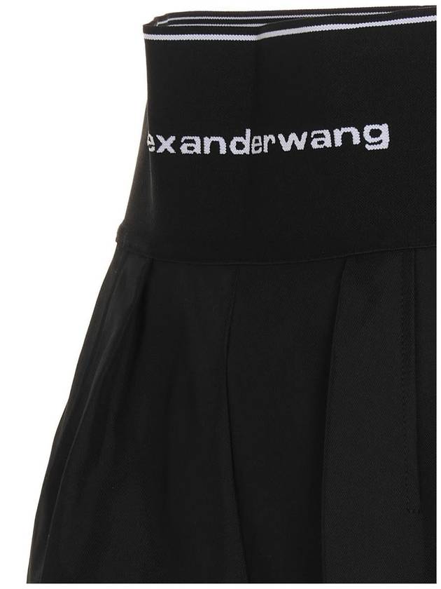 Safari Shorts in Cotton Tailoring Black - ALEXANDER WANG - BALAAN 4