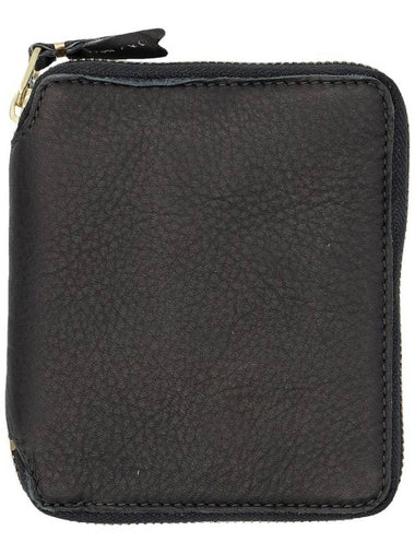 Women s Washed Leather Bicycle Wallet Black - COMME DES GARCONS WALLET - BALAAN 1