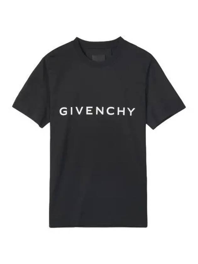 Logo short sleeve t shirt black - GIVENCHY - BALAAN 1