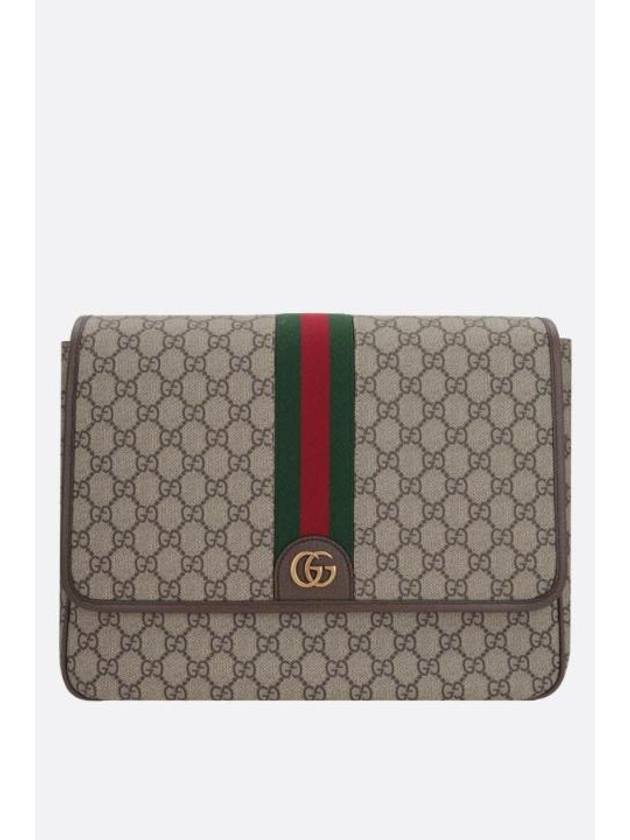 Men's Ophidia GG Cross Bag Beige Ebony - GUCCI - BALAAN 1