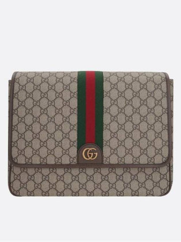 Men's Ophidia GG Cross Bag Beige Ebony - GUCCI - BALAAN 1