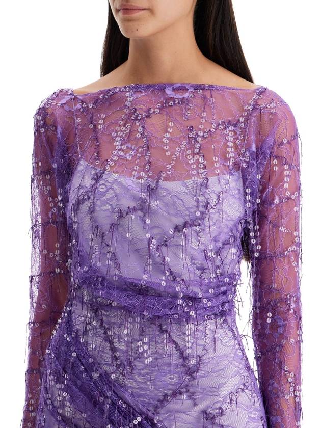 mini lace dress with sequins - CHRISTOPHER ESBER - BALAAN 4