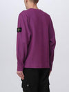 Men's Wappen Patch Crewneck Knit Sweatshirt Magenta - STONE ISLAND - BALAAN 3