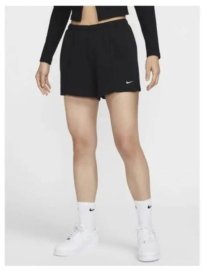 Sportswear Chill Terry Mid Rise 10cm French Shorts Black - NIKE - BALAAN 2