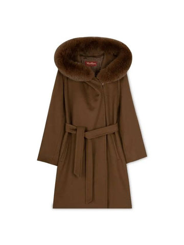 Women's 3 Mango Single Coat Brown - MAX MARA - BALAAN 1