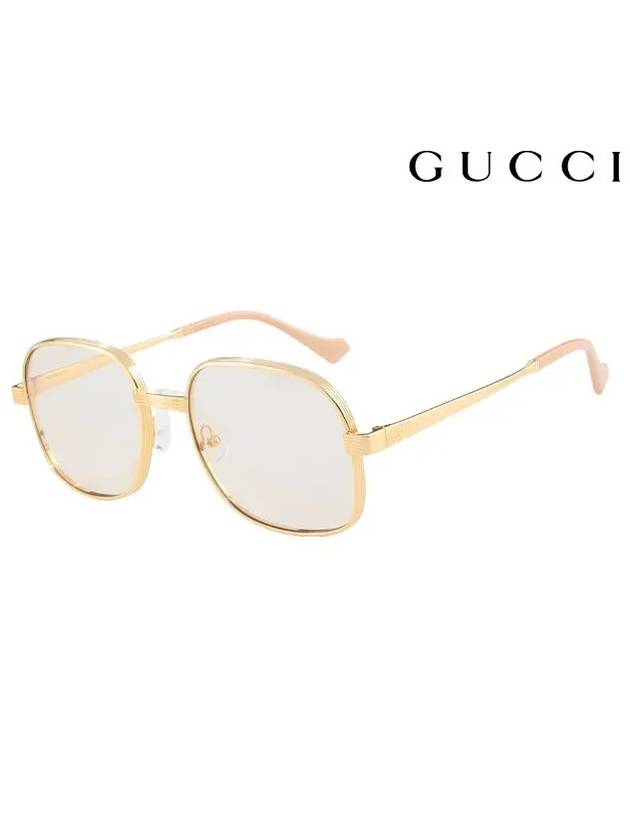 Metal Sunglasses Gold - GUCCI - BALAAN 3