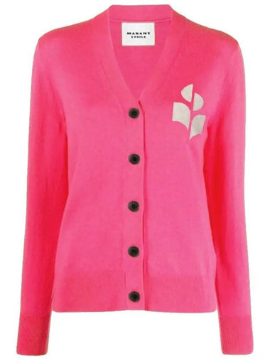 Karin logo cardigan CA0008FA A1X05E 86OR - ISABEL MARANT - BALAAN 1