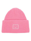 Face Applique Beanie Pink - ACNE STUDIOS - BALAAN 1