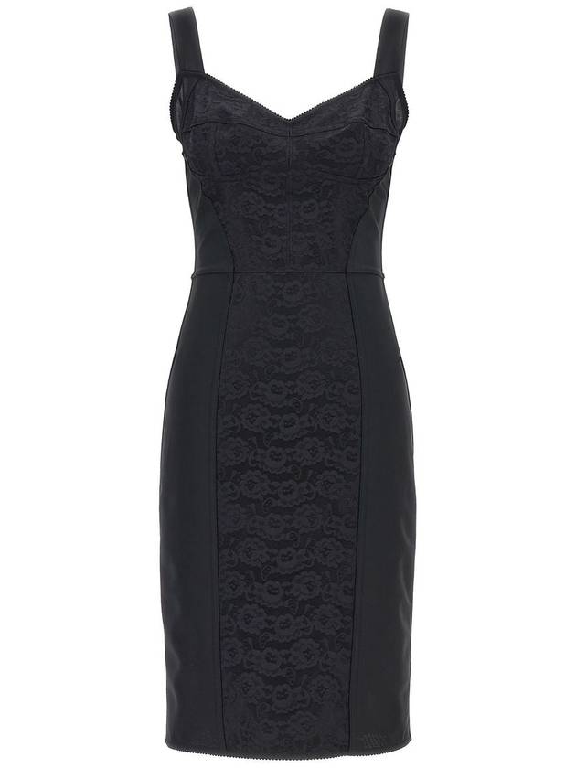 Dolce & Gabbana Midi Corsetry Dress - DOLCE&GABBANA - BALAAN 1