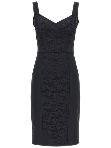 Dolce & Gabbana Midi Corsetry Dress - DOLCE&GABBANA - BALAAN 1