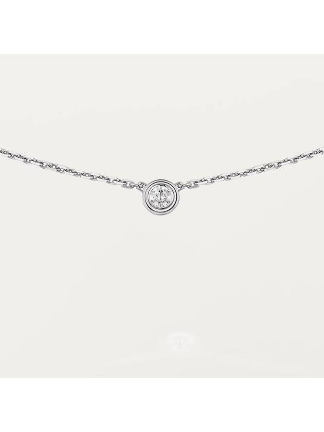 D Amour Necklace XS White Gold Silver - CARTIER - BALAAN 3