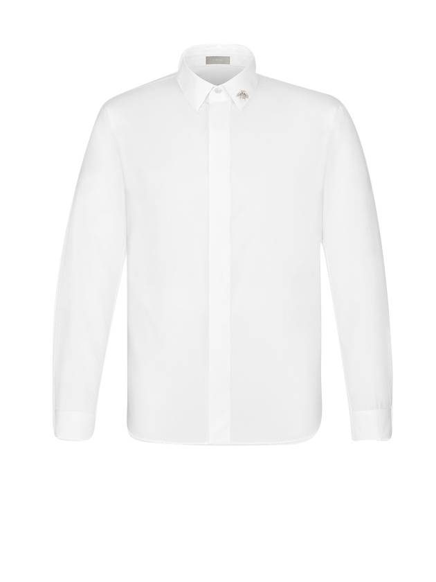 Bee Jewel Long Sleeve Shirt White - DIOR - BALAAN 1