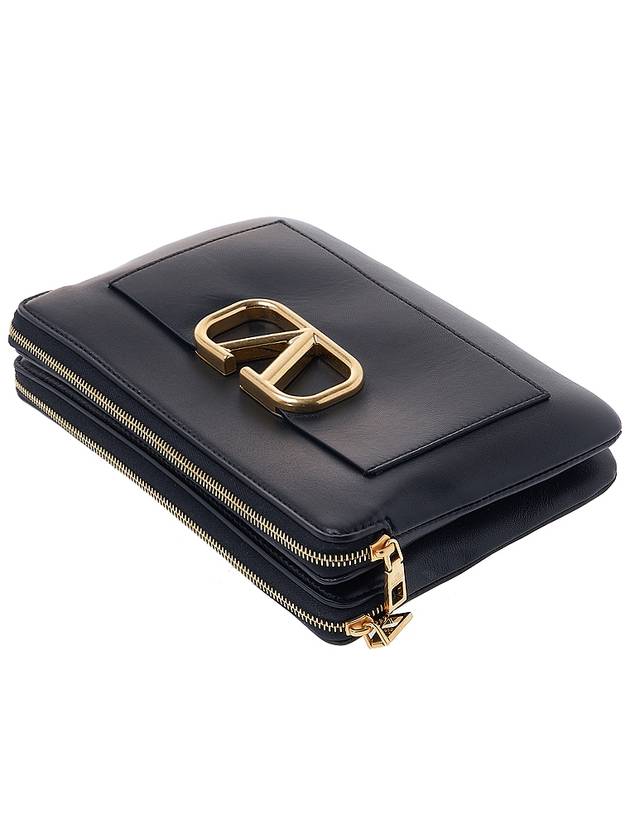 V Logo Clutch Bag Black - VALENTINO - BALAAN 5