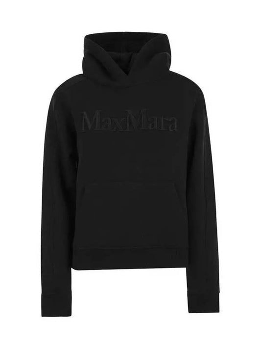MAESTRO logo embroidery brushed hoodie black 2399260233 005 - MAX MARA - BALAAN 2