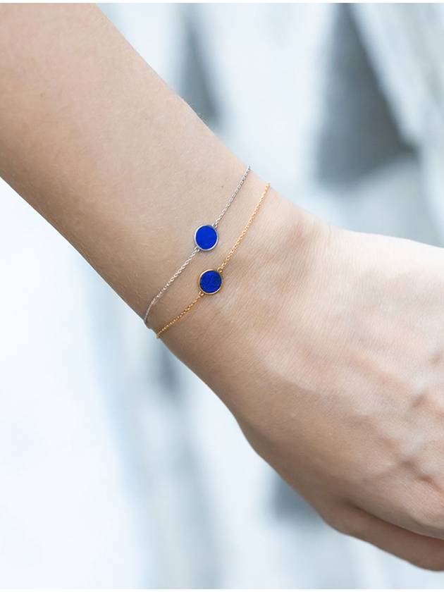 Mini round lapis lazuli bracelet gold - BE/GINS - BALAAN 7