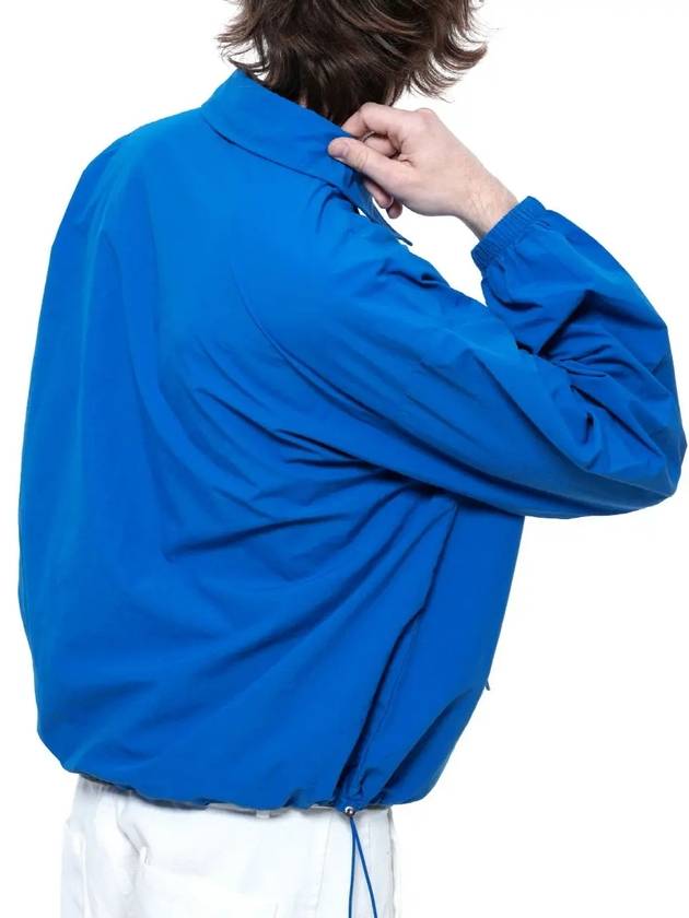 Searsucker Collar Windbreaker Jumper Blue - CHANCE'S NOI - BALAAN 9