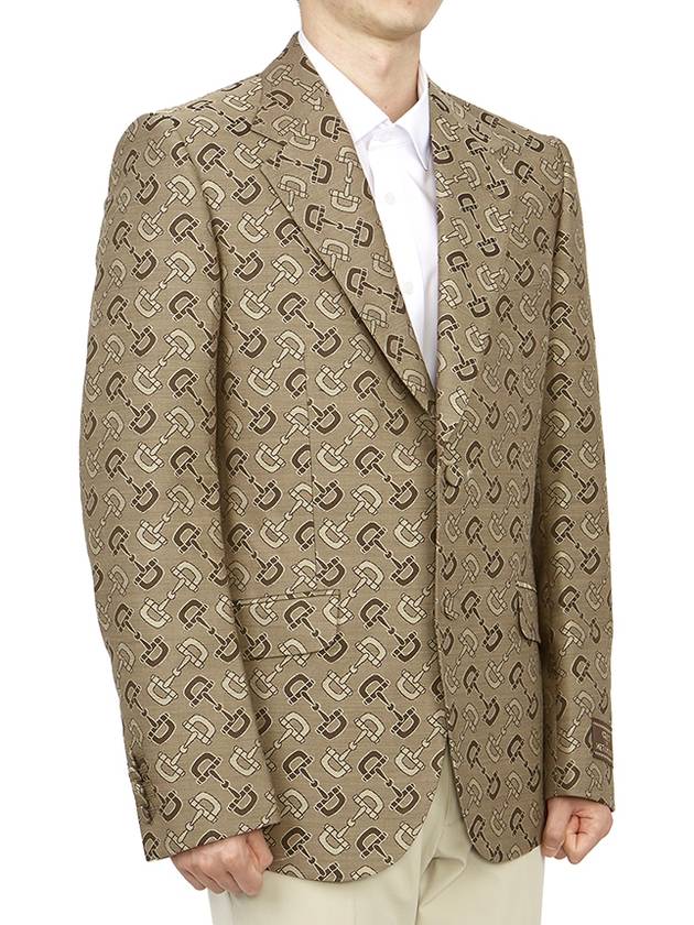 Horsebit Jacket Beige - GUCCI - BALAAN 4