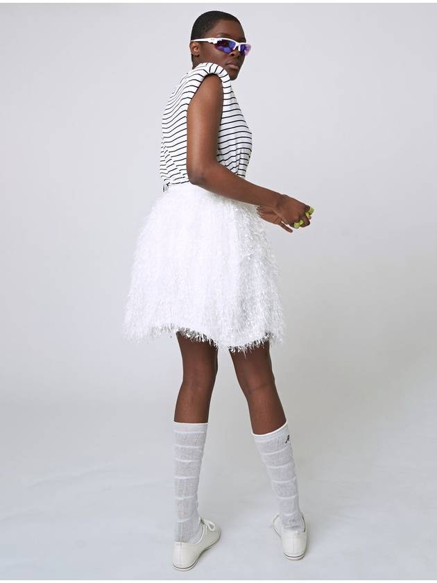 AW31PS08 Fringe Tulle G ShortsWhite - ATHPLATFORM - BALAAN 4